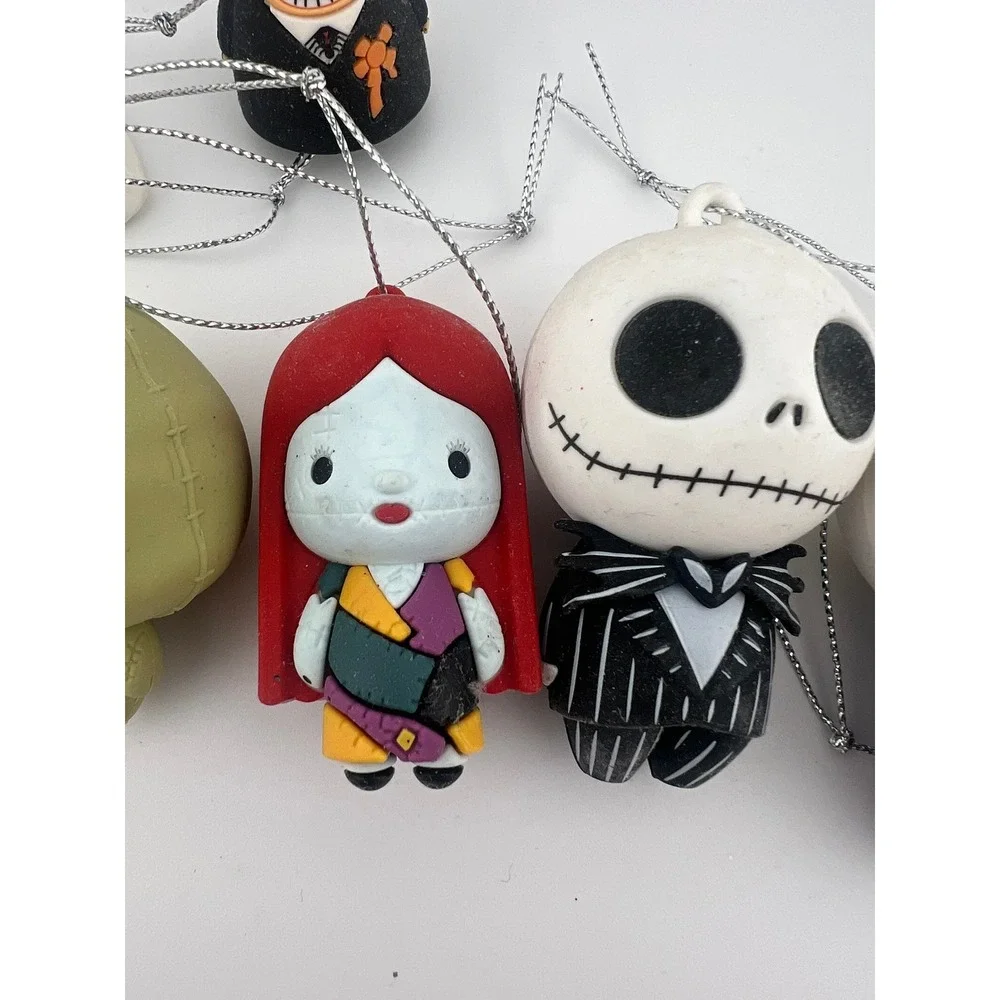 Disney Nightmare Before Christmas Ornaments Lot 8 Jack Sally Oogie Zero Mayor